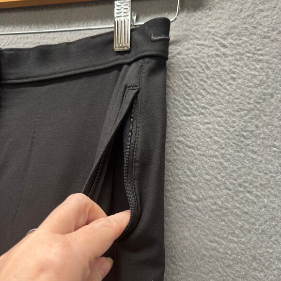 Nike Training Pants Womens Medium Black Straight Leg Dri Fit Stretch Vintage - Picture 7 of 10